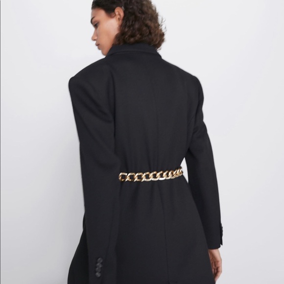 CHAIN AND VELVET BELT